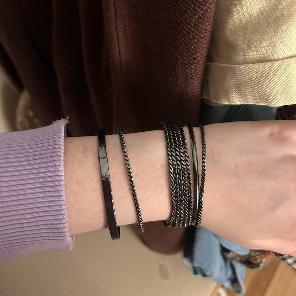 Funky Bangle Bracelet Stack - Picture 2 of 5